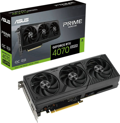 ASUS GeForce RTX 4070 SUPER PRIME OC Edition 12GB GDDR6X 192-bit PCIe 4.0 Desktop Graphics Card