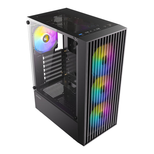 Antec AX27 RGB ELITE ATX Gaming Chassis – Black