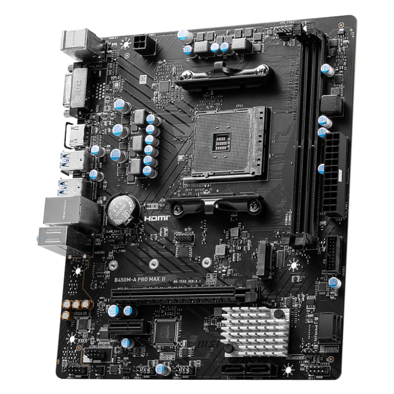 MSI B450M-APRO MAX II AMD AM4 MATX Gaming Motherboard