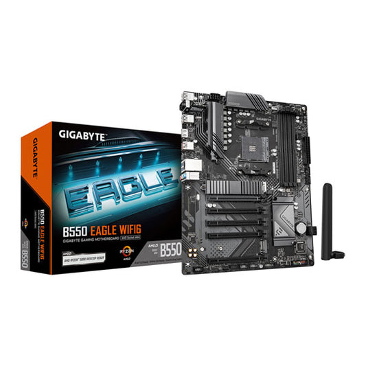 Gigabyte B550 EAGLE WiFi6 AMD AM4 Socket B550 ATX Desktop Motherboard