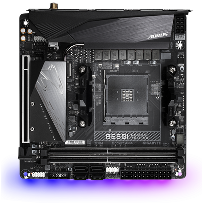Gigabyte B550I AORUS PRO AX AMD B550 Ryzen Socket AM4 Mini-ITX Desktop Motherboard