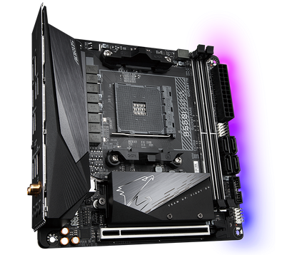 Gigabyte B550I AORUS PRO AX AMD B550 Ryzen Socket AM4 Mini-ITX Desktop Motherboard