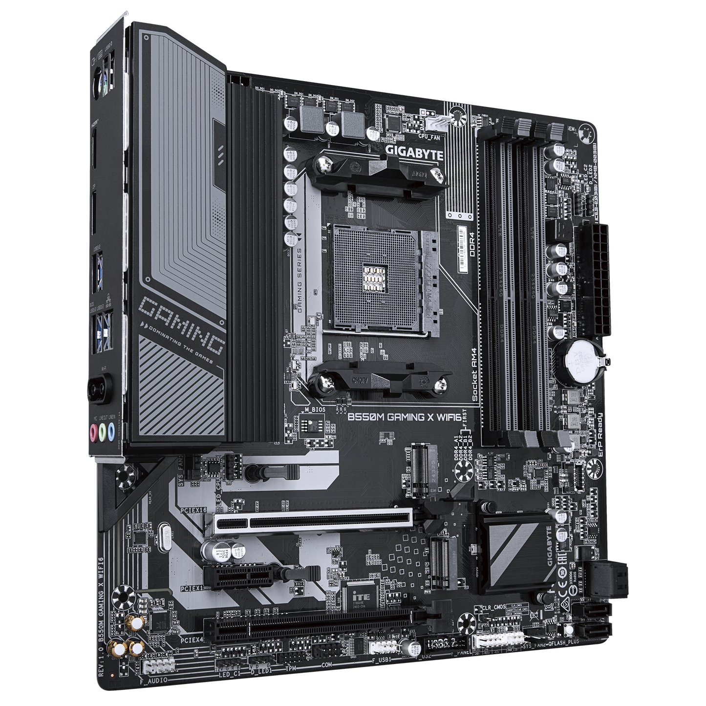 Gigabyte B550M GAMING X WIFI6 AMD B550 Ryzen Socket AM4 Micro-ATX Desktop Motherboard