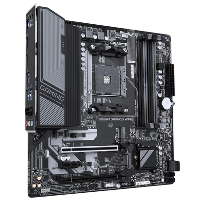 Gigabyte B550M GAMING X WIFI6 AMD B550 Ryzen Socket AM4 Micro-ATX Desktop Motherboard