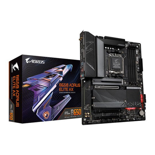 Gigabyte B650 AORUS ELITE AX WiFi AMD B650 Ryzen Socket AM5 ATX Desktop Motherboard