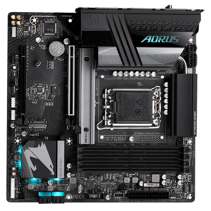 Gigabyte GA-B760M-AORUS-PRO-AX B760M AORUS PRO AX DDR5 WiFi Intel B760 Raptor Lake LGA 1700 Micro-ATX Desktop Motherboard