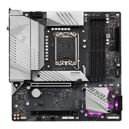 Gigabyte B760M AORUS ELITE WIFI6E DDR4 GEN5 Intel B760 LGA 1700 Raptor Lake Micro-ATX Desktop Motherboard