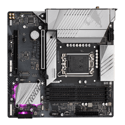 Gigabyte B760M AORUS ELITE WIFI6E DDR4 GEN5 Intel B760 LGA 1700 Raptor Lake Micro-ATX Desktop Motherboard