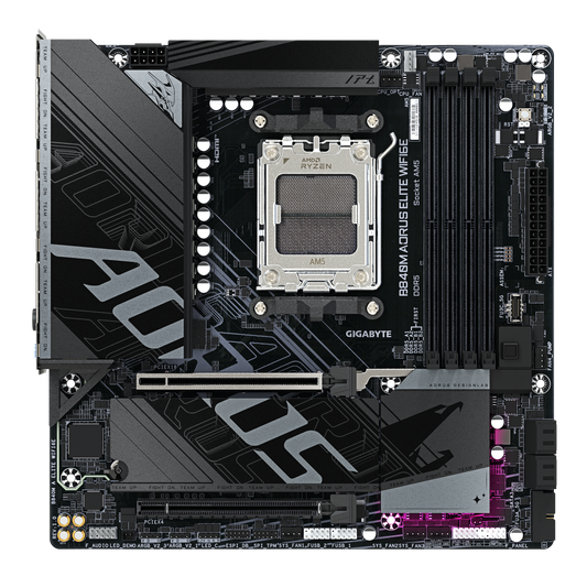 Gigabyte B840M AORUS ELITE WIFI6E AMD B840 Ryzen Socket AM5 Micro-ATX Desktop Motherboard