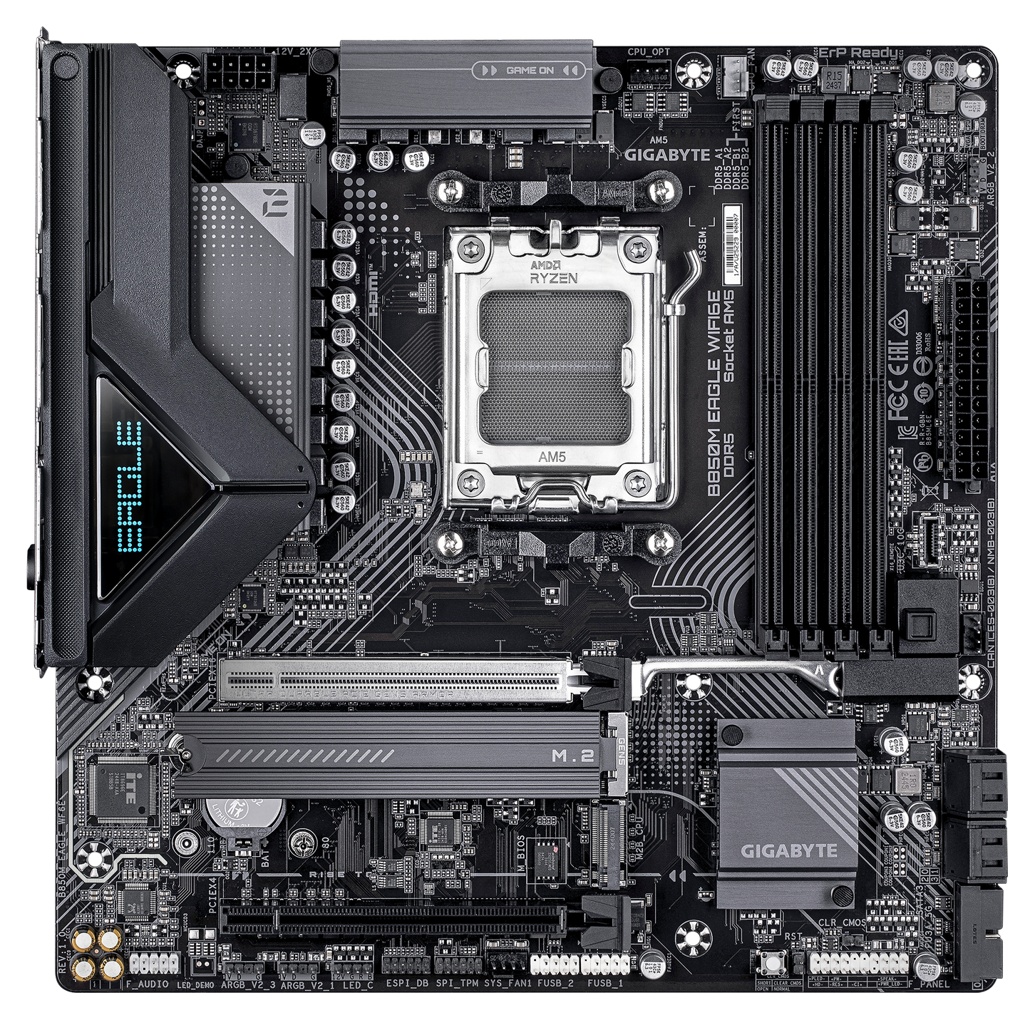 Gigabyte B850M EAGLE WIFI6E AMD B850 Ryzen Socket AM5 Micro-ATX Desktop Motherboard