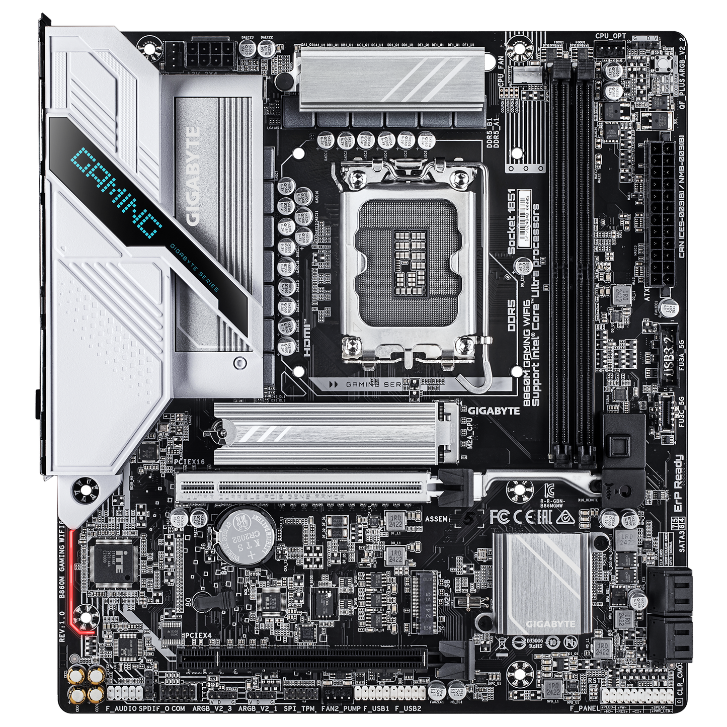 Gigabyte B860M GAMING WIFI6 Intel B860 LGA 1851 Arrow Lake Micro-ATX Desktop Motherboard