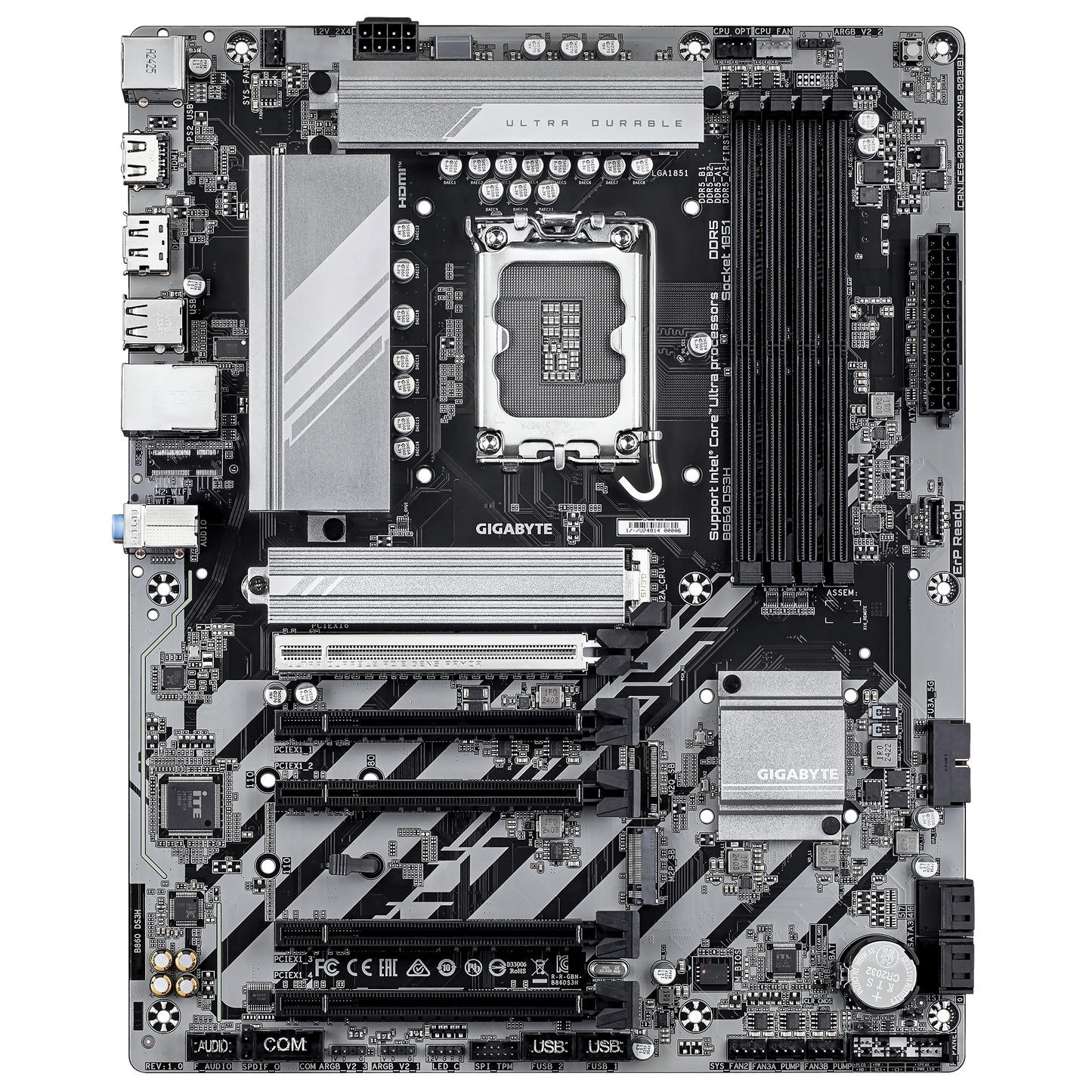 Gigabyte B860 DS3H Intel B860 LGA 1851 Arrow Lake ATX Desktop Motherboard