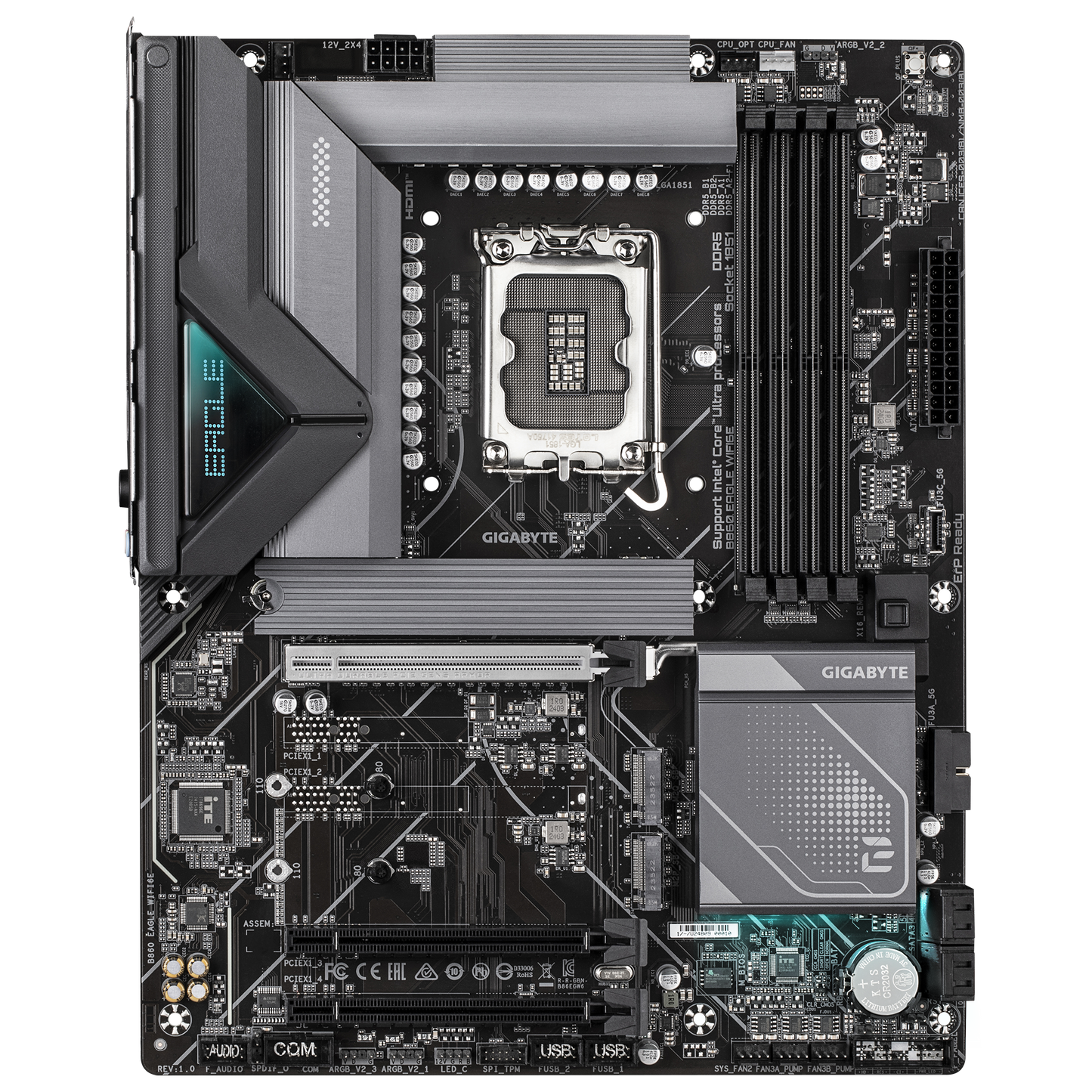 Gigabyte B860 EAGLE WIFI6E Intel B860 LGA 1851 Arrow Lake ATX Desktop Motherboard