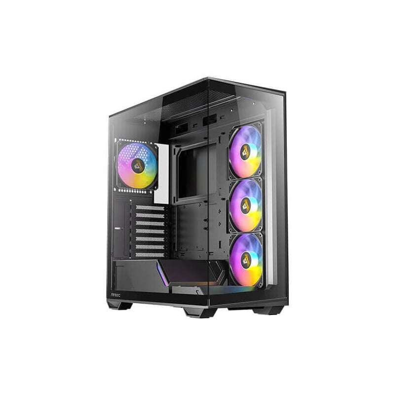 Antec C3 ARGB BLACK Clear Tempered Glass Steel ATX Mid-Tower Desktop Chassis