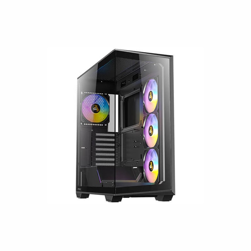 Antec C3 ARGB BLACK Clear Tempered Glass Steel ATX Mid-Tower Desktop Chassis