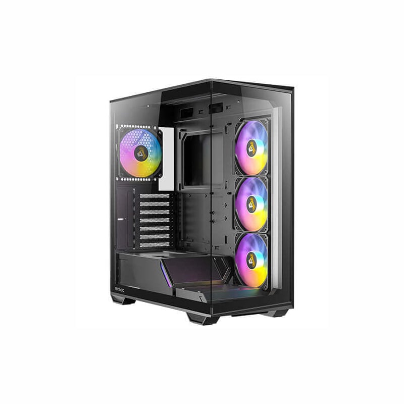 Antec C3 ARGB BLACK Clear Tempered Glass Steel ATX Mid-Tower Desktop Chassis