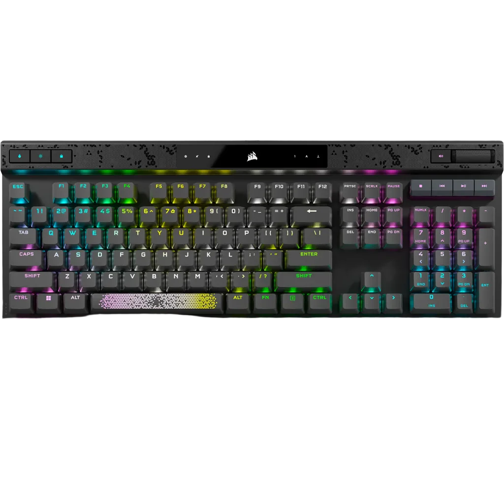 Corsair K70 MAX RGB Magnetic-Mechanical MGX Steel Grey Gaming Keyboard