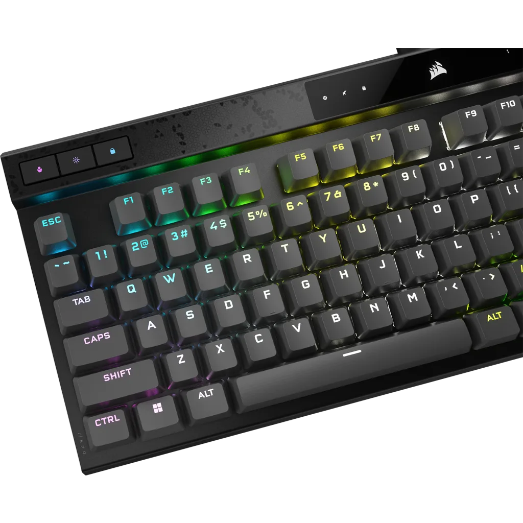 Corsair K70 MAX RGB Magnetic-Mechanical MGX Steel Grey Gaming Keyboard