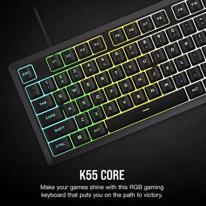 Corsair K55 CORE RGB Gaming Keyboard — Black
