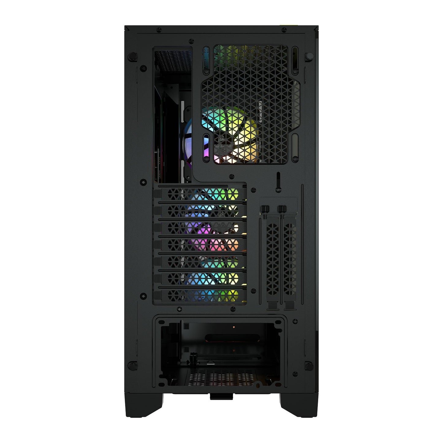 Corsair iCUE 4000X RGB Tempered Glass Black Steel ATX Mid Tower Desktop Chassis