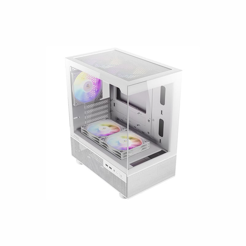 Antec CX200M Elite White RGB Micro-ATX Mini-Tower Gaming Chassis