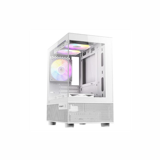 Antec CX200M Elite White RGB Micro-ATX Mini-Tower Gaming Chassis