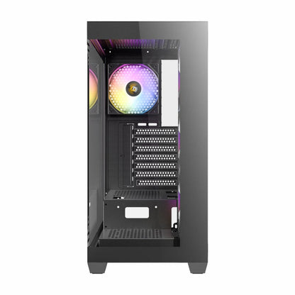 Antec CX300 RGB Elite Clear Tempered Glass Steel Black ATX Mid-Tower Desktop Chassis