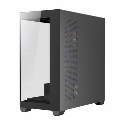 Antec CX300 RGB Elite Clear Tempered Glass Steel Black ATX Mid-Tower Desktop Chassis