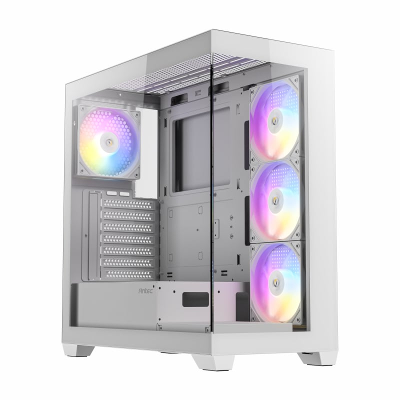 Antec CX300 RGB Elite White Clear Tempered Glass Steel ATX Mid-Tower Desktop Chassis