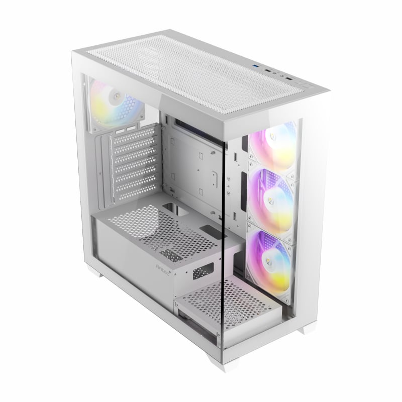 Antec CX300 RGB Elite White Clear Tempered Glass Steel ATX Mid-Tower Desktop Chassis