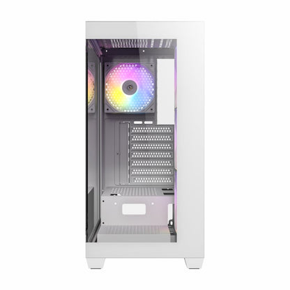 Antec CX300 RGB Elite White Clear Tempered Glass Steel ATX Mid-Tower Desktop Chassis