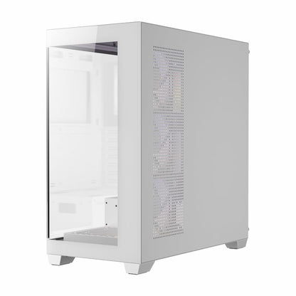 Antec CX300 RGB Elite White Clear Tempered Glass Steel ATX Mid-Tower Desktop Chassis