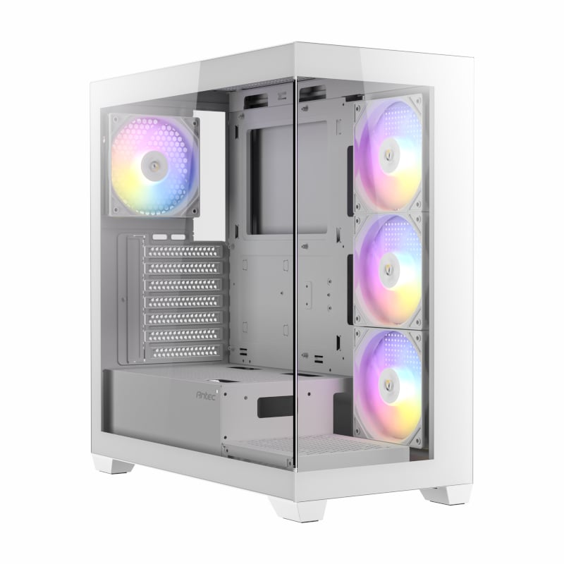 Antec CX300 RGB Elite White Clear Tempered Glass Steel ATX Mid-Tower Desktop Chassis