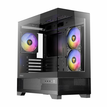 Antec CX500M RGB Clear Tempered Glass Steel Black Micro-ATX Mini-Tower Desktop Chassis