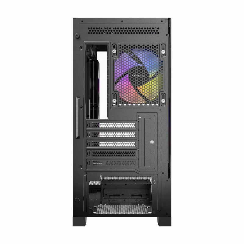 Antec CX500M RGB Clear Tempered Glass Steel Black Micro-ATX Mini-Tower Desktop Chassis