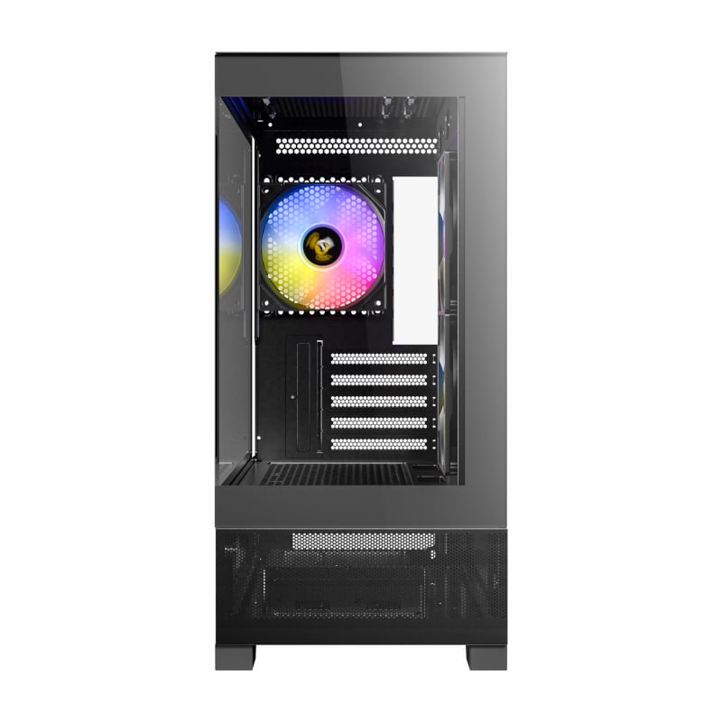 Antec CX500M RGB Clear Tempered Glass Steel Black Micro-ATX Mini-Tower Desktop Chassis