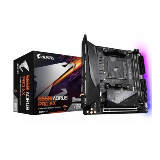 Gigabyte B550I AORUS PRO AX AMD B550 Ryzen Socket AM4 Mini-ITX Desktop Motherboard