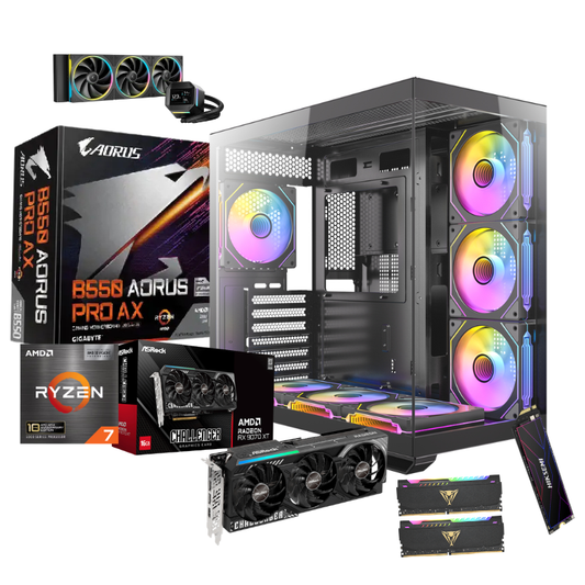 AMD Ryzen 7 5800X3D Gaming PC | Radeon RX 9070 XT 16GB | 32GB DDR4 | 1TB NVMe | Windows 11 Pro