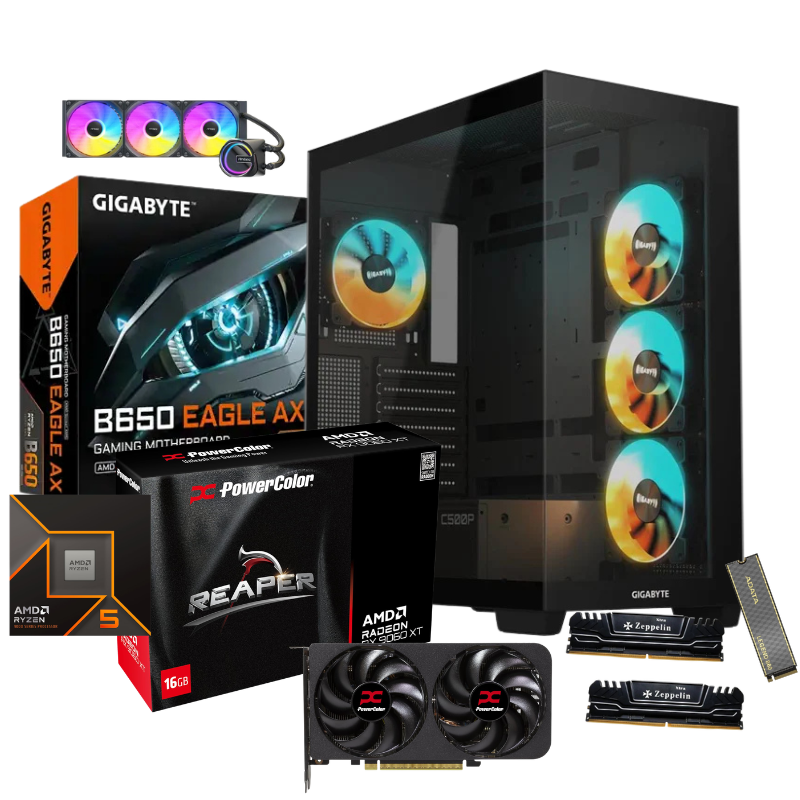 AMD Ryzen 5 7500X3D Gaming PC | RX 9060 XT 16GB | 32GB DDR5 | Windows 11 Pro