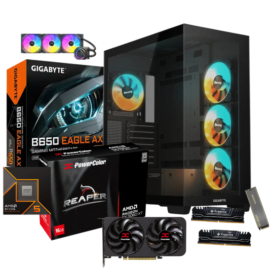AMD Ryzen 5 7500X3D Gaming PC | RX 9060 XT 16GB | 32GB DDR5 | Windows 11 Pro