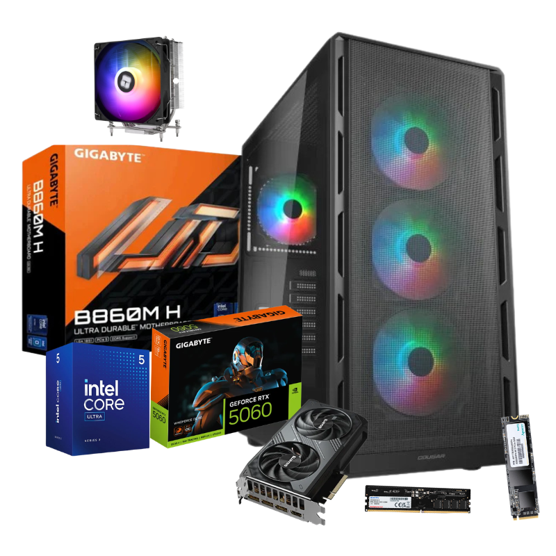 Intel Core Ultra 5 225 Gaming PC | RTX 5060 8GB | 16GB DDR4 | Windows 11 Pro