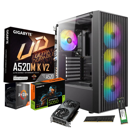 Ryzen 5 5500 AM4 RTX 5050 8GB Gaming PC