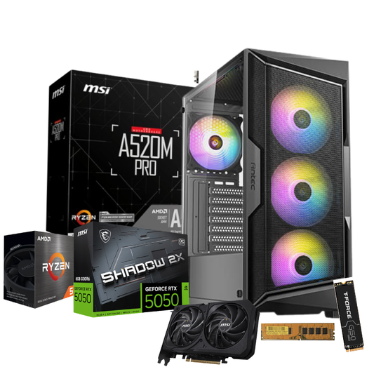 AMD Ryzen 5 5500 Gaming PC | GeForce RTX 5050 8GB | 16GB DDR4 | Windows 11 Pro
