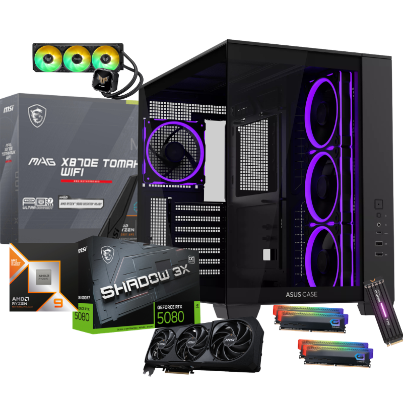 Ryzen 9 9950X3D Ultimate Gaming PC | RTX 5080 16GB GDDR7 | 64GB DDR5 | 2TB Gen5 SSD | Windows 11 Pro