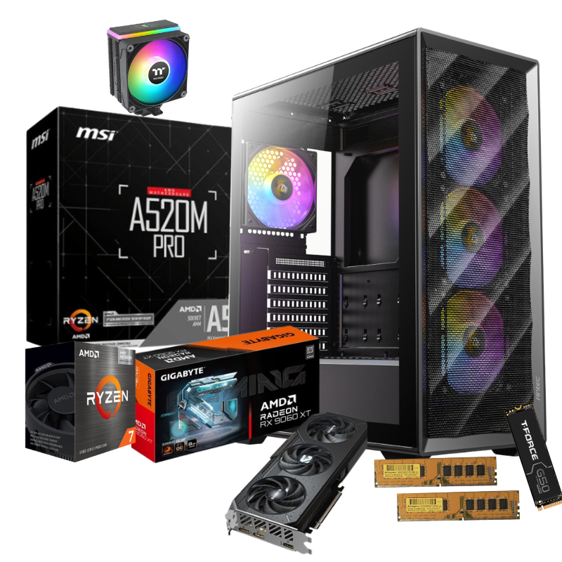 AMD Ryzen 7 5700G Gaming PC  | Radeon RX 9060 XT 8GB | 32GB DDR4 | Windows 11 Pro