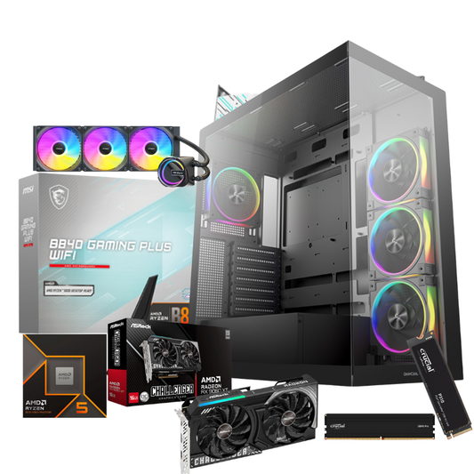 Ryzen 5 9600X AM5 RX 9060 XT 16GB Gamer PC