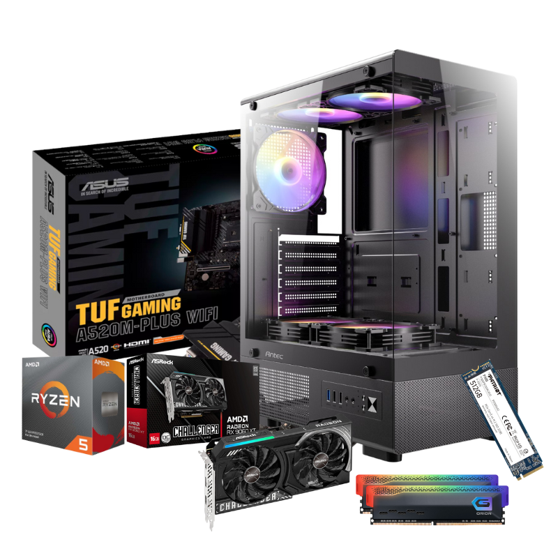 Ryzen 5 5600 AM4 RX 9060 XT 16GB Gamer PC