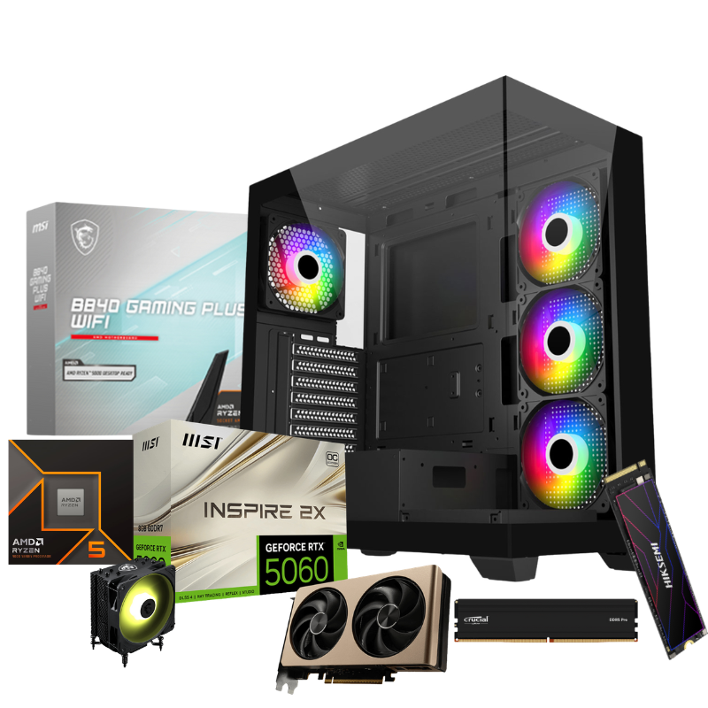 Ryzen 5 7600 AM5 RTX 5060 8GB Gamer PC