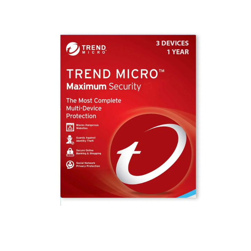 Trend Micro Maximum Security 3 Device 1 Year