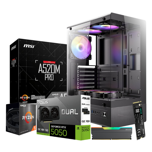 Ryzen 5500 RTX 5050 8GB Gamer PC